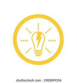 light bulb symbol vector design illustration