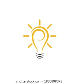 light bulb symbol vector design illustration