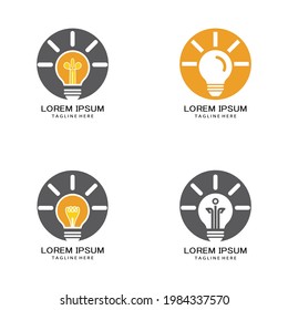 light bulb symbol vector design illustration