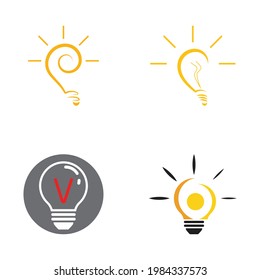 light bulb symbol vector design illustration
