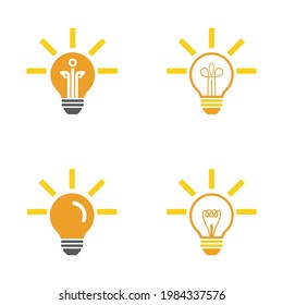 light bulb symbol vector design illustration