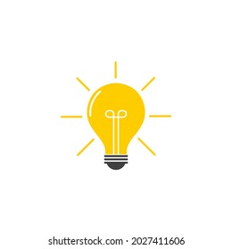 light bulb symbol vector design illustration