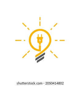 light bulb symbol vector design illustration