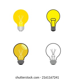 ilustración de diseño vectorial de símbolo de bombilla