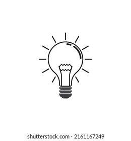 light bulb symbol vector design illustration
