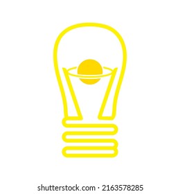 light bulb symbol vector design illustration