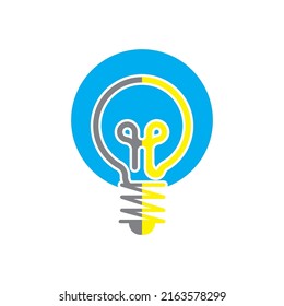 ilustración de diseño vectorial de símbolo de bombilla