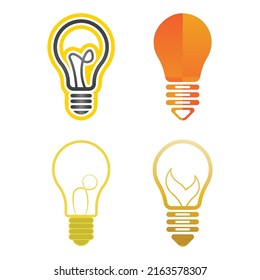 light bulb symbol vector design illustration