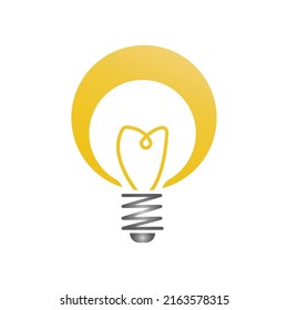 light bulb symbol vector design illustration