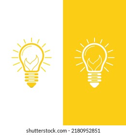 light bulb symbol vector design illustration