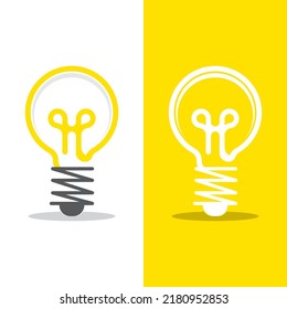 light bulb symbol vector design illustration