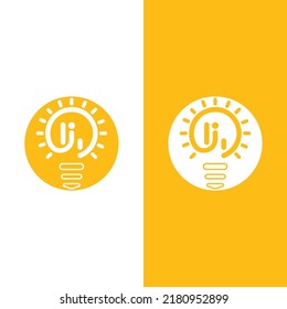 light bulb symbol vector design illustration