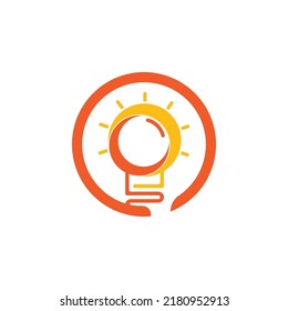 light bulb symbol vector design illustration