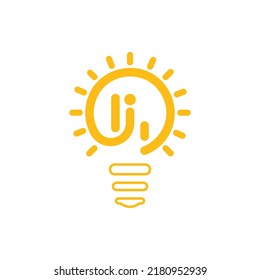 light bulb symbol vector design illustration