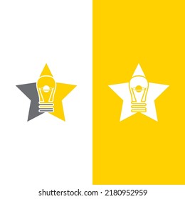 ilustración de diseño vectorial de símbolo de bombilla
