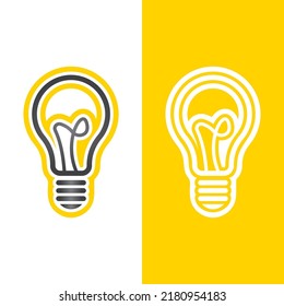 light bulb symbol vector design illustration