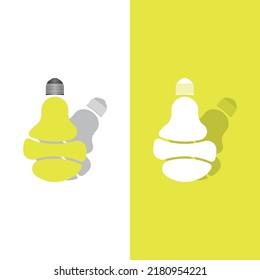 light bulb symbol vector design illustration