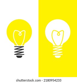 light bulb symbol vector design illustration