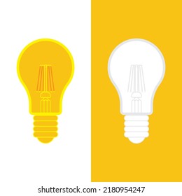 light bulb symbol vector design illustration