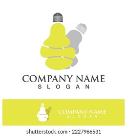 Light bulb symbol vector design illustration