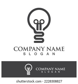 Light bulb symbol vector design illustration