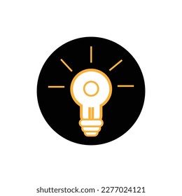 Ilustración de diseño vectorial de la bombilla de luz Vector libre