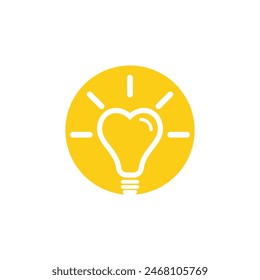 light bulb symbol vector design illustration