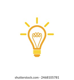 light bulb symbol vector design illustration