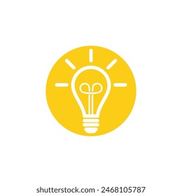 light bulb symbol vector design illustration