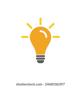 light bulb symbol vector design illustration