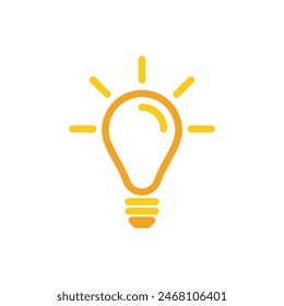 light bulb symbol vector design illustration