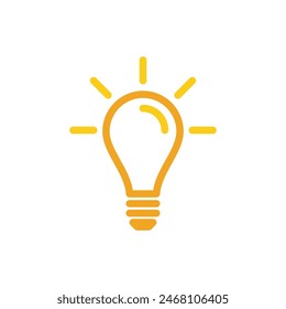 light bulb symbol vector design illustration