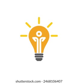 light bulb symbol vector design illustration