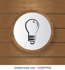 Light bulb symbol,Vector