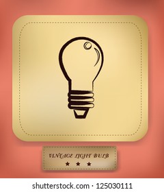 Light bulb symbol,vector