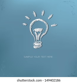 Light bulb symbol,vector