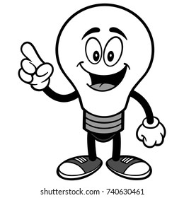Light Bulb Talking Illustration