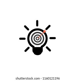 light bulb target icon
