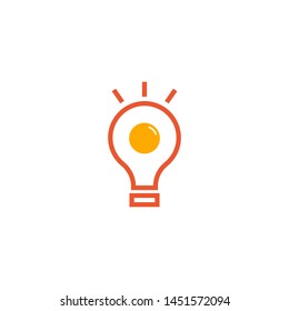Light Bulb Think Idea Logo Vector
