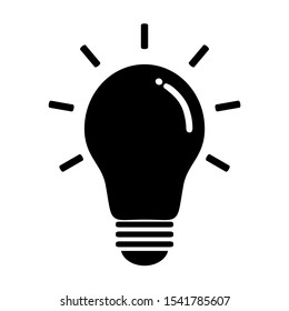 Light Bulb Thinking Idea Icon Vector