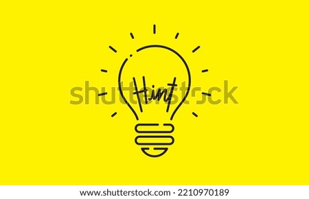 light bulb tip inspiration icon