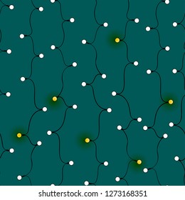 light bulb torse seamless pattern, vector