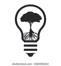 Leuchtfeuerbaum-Symbol, Linie, Schwarz, Vektorgrafik, flach.