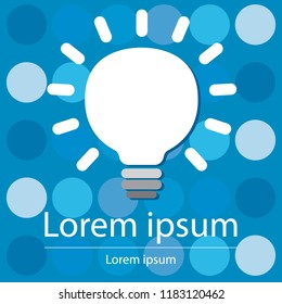 Light bulb used as a symbol of ideas.