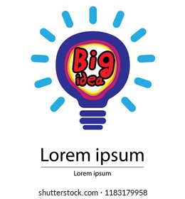 Light bulb used as a symbol of ideas.