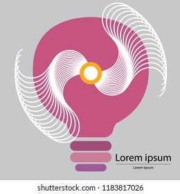 Light bulb used as a symbol of ideas.