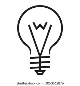 Light bulb vector
