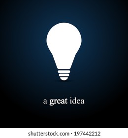 Light bulb vector