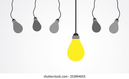 Light Bulb vector.