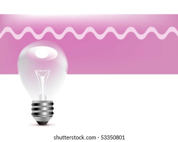 Light bulb. Vector.